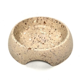 Beige Coffe Husk Pet Bowl 22cm