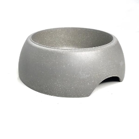 Grey Straw Pet Bowl 18cm