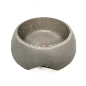 Grey Straw Pet Bowl 18cm