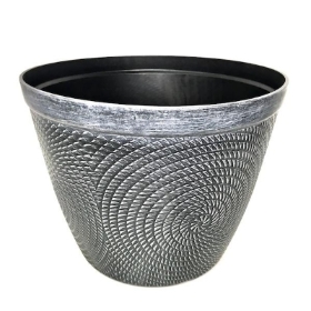 Grey Spiral Planter 44cm