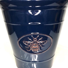 Dark Blue Bee Planter 40cm