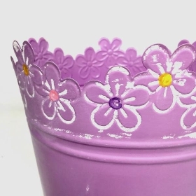 Lilac Pastel Daisy Planter 16cm