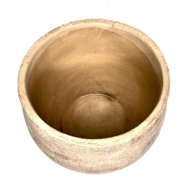 Beige Cement Planter 18cm