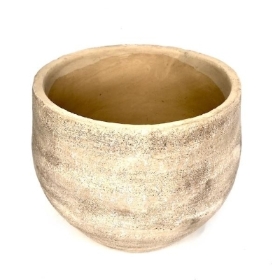 Beige Cement Planter 18cm