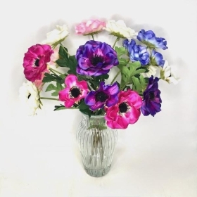 Pink & Purple Darcy Anemone Arrangement 48cm