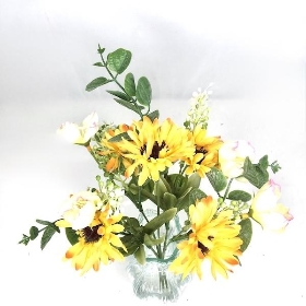 Yellow Jazlyn Vase Arrangement 30cm