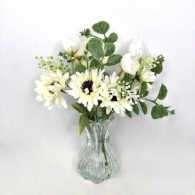 White Jazlyn Vase Arrangement 30cm