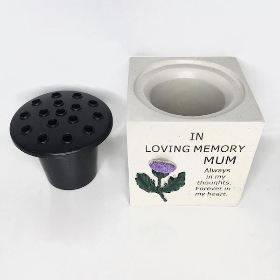 In Loving Memory Mum Thistle Pot 15cm