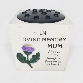 In Loving Memory Mum Thistle Pot 15cm