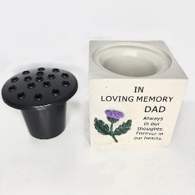 In Loving Memory Dad Thistle Pot 15cm