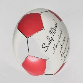 Red Football Memorial 16cm