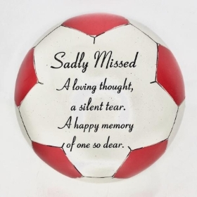 Red Football Memorial 16cm