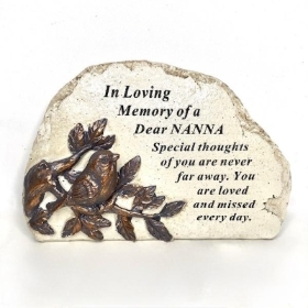 In Loving Memory Nanna Bird Plaque 14cm