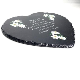 Special Grandad Heart Slate 20cm