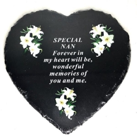 Special Nan Heart Slate 20cm