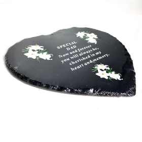 Special Dad Heart Slate 20cm