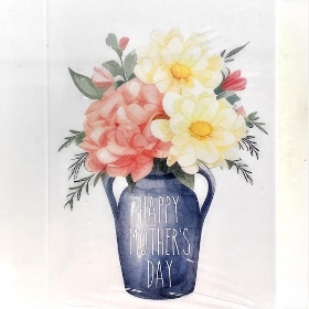 Flower Vase Folding Card x 25