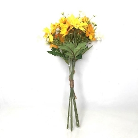 Yellow Gerbera & Daisy Bush 33cm