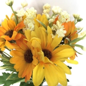 Yellow Gerbera & Daisy Bush 33cm