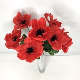 Red Poppy Bush 35cm