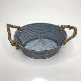 Ribbed Oval Planter 19cm