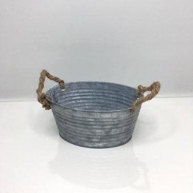 Ribbed Oval Planter 19cm