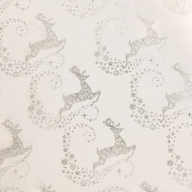 Silver Reindeer Cellophane 100m