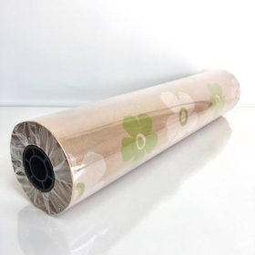 Kraft Paper Green White Fleur 125m