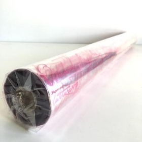 Cerise Scribble Cellophane 100m