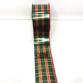 Tartan Poly Ribbon 50mm