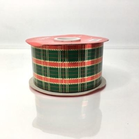 Tartan Poly Ribbon 50mm