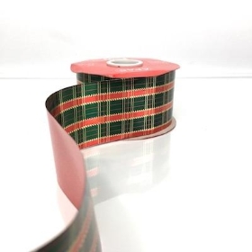 Tartan Poly Ribbon 50mm