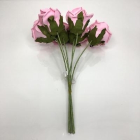 Baby Pink Foam Rose 6cm x6