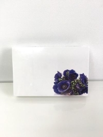 Small Florist Cards Blue Anemone