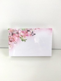 Small Florist Cards Pink Flowers