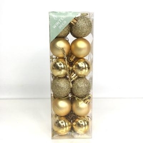 Gold Bauble 3cm x 24