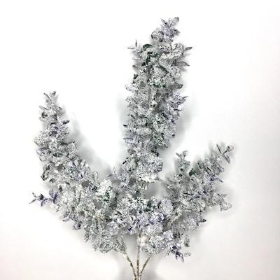 Purple Snowy Eucalyptus Stem 70cm