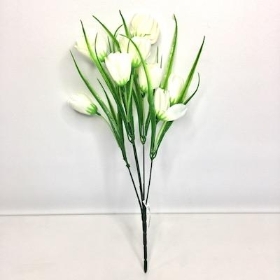 Ivory Tulip Bush 35cm