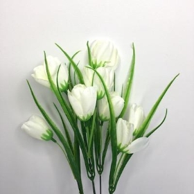 Ivory Tulip Bush 35cm