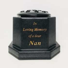 In Loving Memory of a dear Nan Black Memorial Pot 