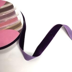 Purple Velvet Ribbon 25mm