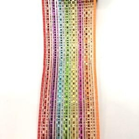 Rainbow Deco Mesh Ribbon 63mm