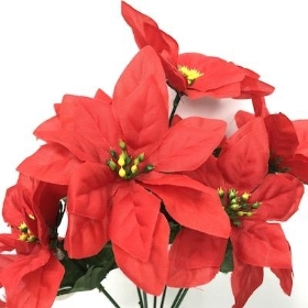 Red Poinsettia Bush 30cm