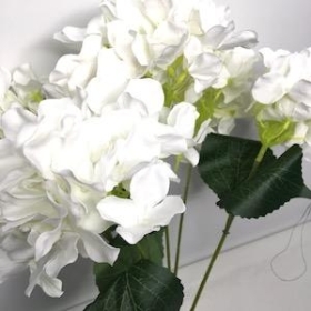 White Hydrangea Bush 45cm