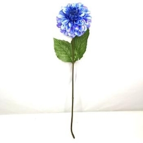 Blue Zinnia 44cm