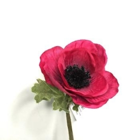 Deep Cerise Anemone 38cm