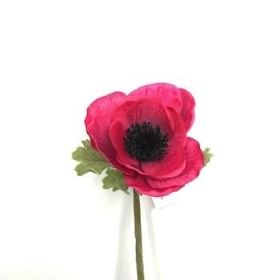 Deep Cerise Anemone 38cm