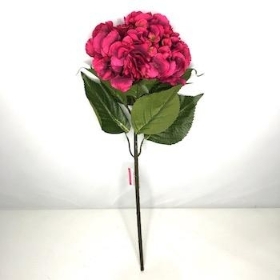 Deep Cerise Hydrangea 63cm