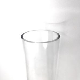 Glass Footed Conical Vase 60cm