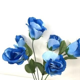 Blue Rosebud Bush 36cm